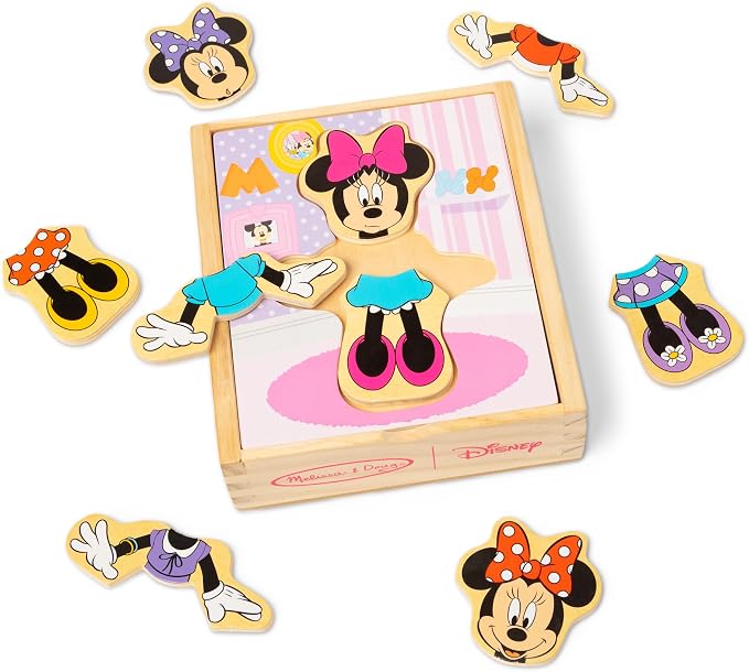 Melissa & Doug Disney Minnie Mouse Dress-Up Puzzle, 18 Pieces Mix and Match by Unknown