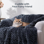 Drewin 15lbs Weighted Blanket for Adults, Ultra-Cozy Warm Jacquard Sherpa - Image 6