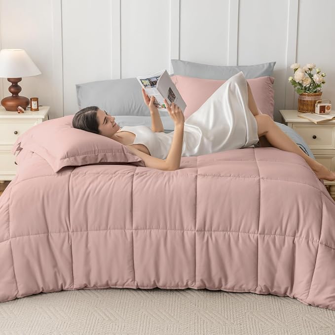 JOLLYVOGUE Queen Comforter Set, Ultra-Soft Bed in a Bag Queen Size 7 Pieces - Image 7