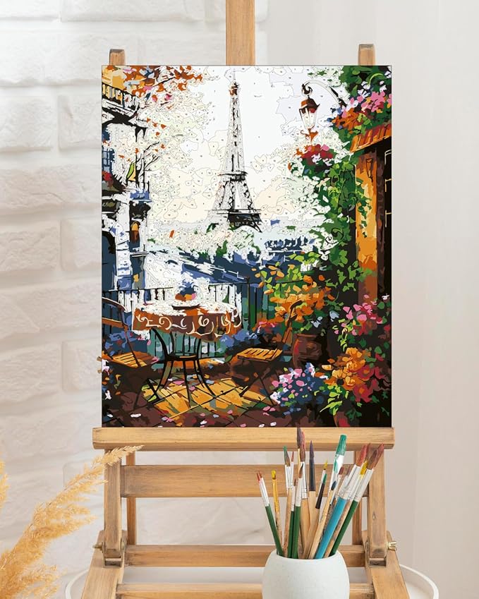 TOCARE Eiffel Tower Paint by Numbers Kit - Image 5