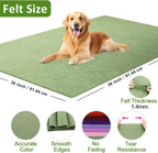 XSEINO Sage Green Large Felt Fabric 36" X 36 ", 1.4 mm Thick Soft Felt Fabric - Image 2