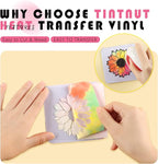 Tintnut Dreamy Tie Dye Heat Transfer Vinyl, PU HTV Sheets, easy cut & weed - Image 3