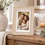 Solid Wood 5x7 Picture Frame Beaded Frame - Image 2