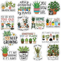 MAIANEY Cute Plant Stickers Pack 15Pcs, Funny Gardening Vinyl Decals by Maianey