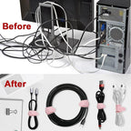16Pcs Silicone Cable Ties Cord Organizer - Image 5