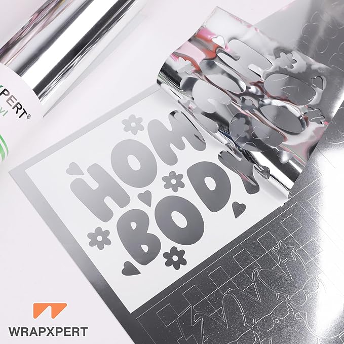 WRAPXPERT Silver Chrome Vinyl, Chrome Mirror Metallic Silver Adhesive Vinyl - Image 5