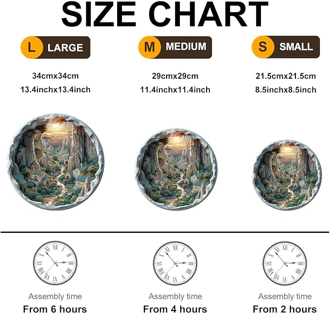 Wooden Puzzles Adults, 3D Cave Forest Puzzle 100 Pieces, Unique Animal Shaped - Image 4