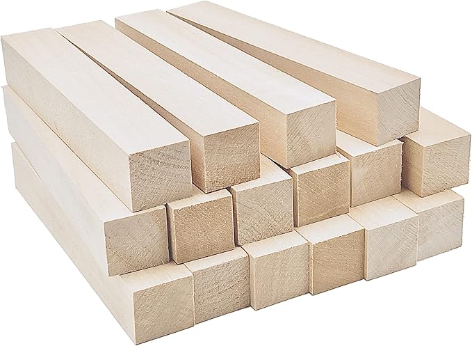 Thiecoc 16 Pcs Basswood Carving Blocks by Thiecoc