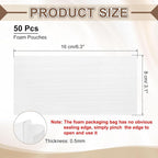 uxcell 50 Pcs Cushion Foam Pouches, Photo Frame - Image 2