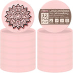 12Pcs Round Linoleum Blocks for Printmaking, 2x2in Premium Rubber Stamps by Unknown