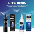 LET'S RESIN Black Epoxy Resin Pigment Paste, 100ml High Concentrated | Epoxy - Image 8