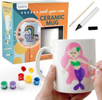 Paint Your Own Mug Kit for Adult Kids Craft Art Activity Plain Blank White by Goldentime