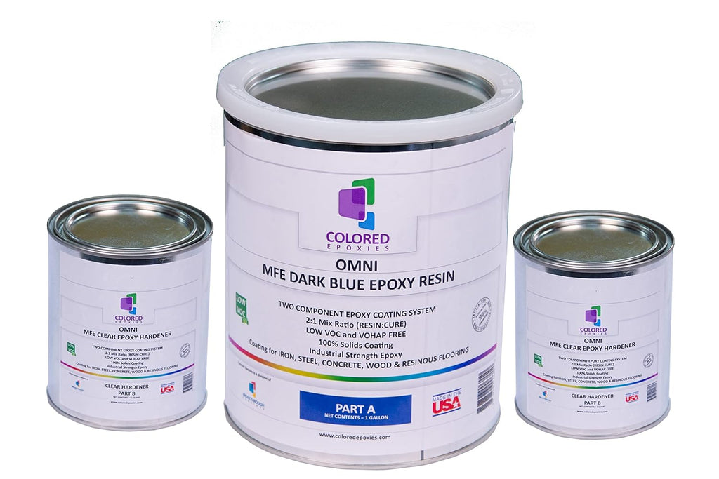 colored epoxies Dark Blue Epoxy Resin for Bar Tops, Table Tops, Wood, Concrete, Epoxy Art & Craft 1.5 Gallon