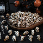 DIYDEC 100pcs Halloween Mini Skulls, 5 Styles Miniature Resin Skeleton Heads - Image 5
