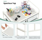 Giantex 10 Drawers Rolling Cart, Classroom Organizers, Storage Cart - Image 8