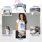 3D Puff Vinyl Heat Transfer 3 Sheets 12"x10"-Sky Blue | 3D Puff HTV 12"x10" - Image 6