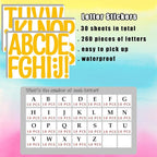 Bemeol 30 Sheets Large Letter Stickers 4 Inch Alphabet Letter Stickers Self - Image 2