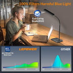 LEPOWER Desk Lamp, 800LM LED for Home Office, True Eye-Caring for Reading | 50 - Image 2