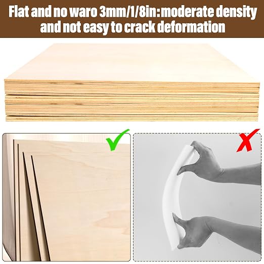 24 Pack Basswood Sheets 1/8, 3 mm Basswood - Image 4