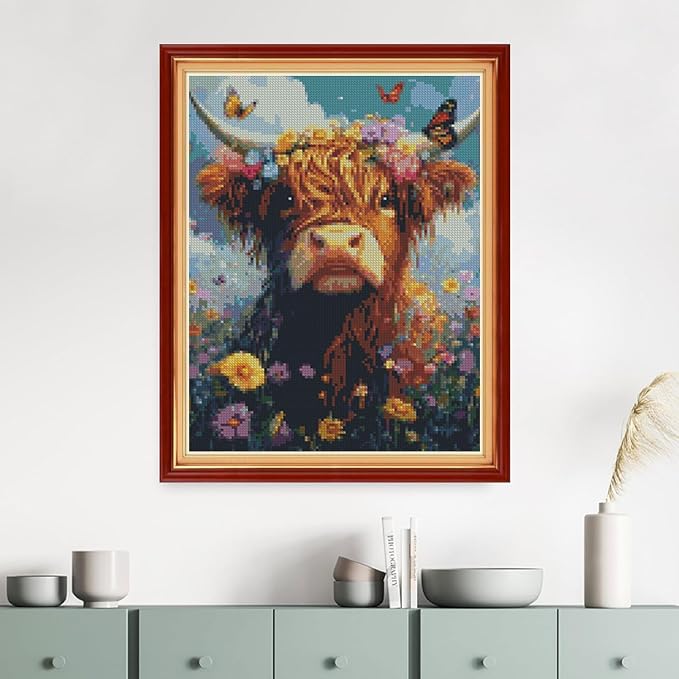 MYBISYMQQ Highland Cow Cross Stitch Kits - Image 6