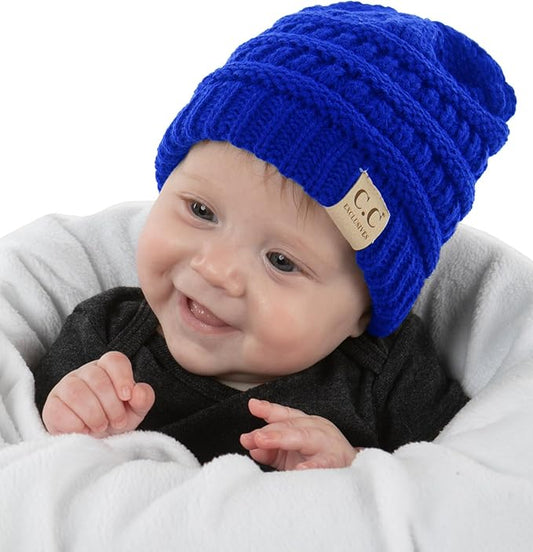 Funky Junque Baby Winter Hat – Cute Newborn Hats, Cozy Warm Infant Beanie, Soft Knit Stocking Stuffer for Babies 0–12 Months