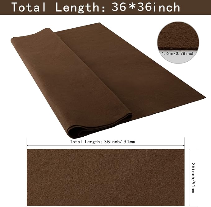 HaoFeijh Felt Fabric 1.6mm Thick Felt Sheets - Image 2