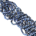 60PCS 6mm Natural Dumortierite Gemstone Round Loose Stone Beads - Image 4