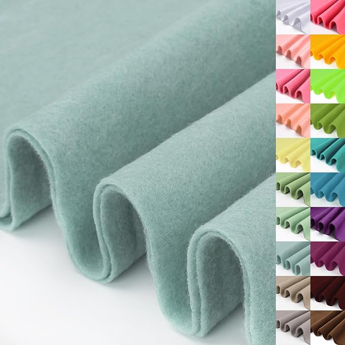 Ice Blue Large Felt Fabric 36" X 36" 1.4 mm 1 Square Yard | Soft Felt Fabric by XSEINOiscreating%EF%BC%81