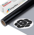 VinylRus Puff Heat Transfer Vinyl-12” x 5ft Black Heavy Duty Puff Iron on Vinyl by VinylRus