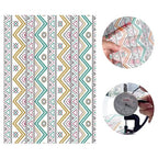 ONEART | 10 Pieces Bohemian Printed Clear PVC Vinyl Sheets, A4 Size Ethnic Boho - Image 3