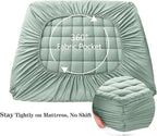 EASELAND Twin Size Mattress Pad Pillow Top Mattress Cover Quilted Fitted - Image 4
