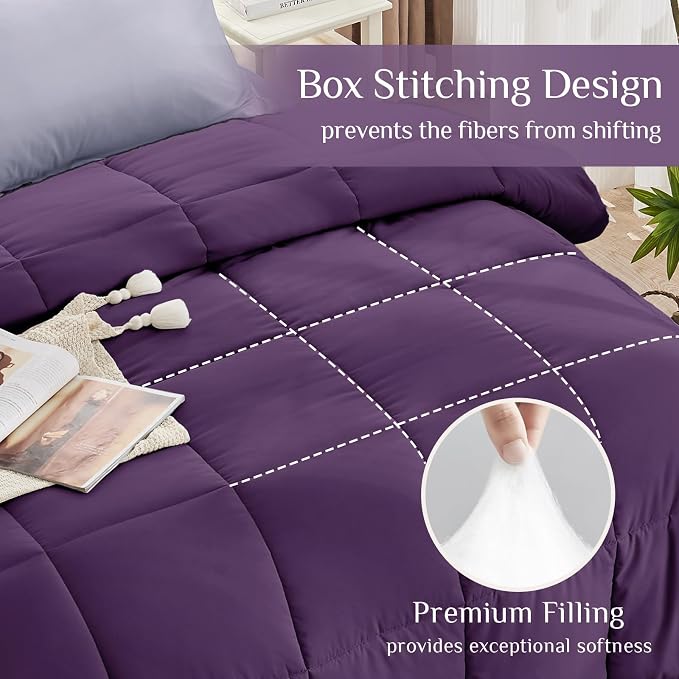 JOLLYVOGUE King Comforter Set, Ultra-Soft Bed in a Bag King Size 7 Pieces - Image 3