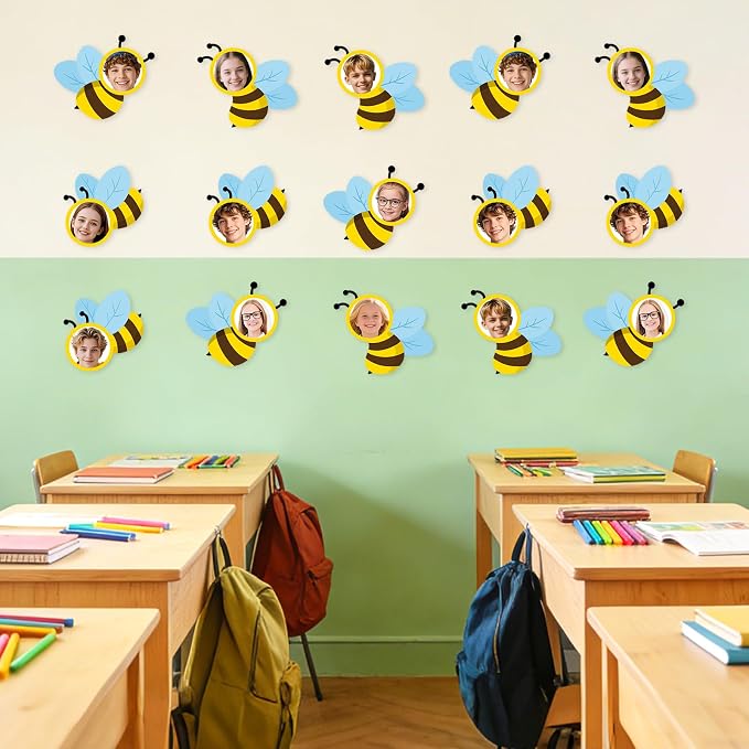 54Pcs Bee Cutouts for Bulletin Boards Decorations, DIY Bee Classroom Cut Outs - Image 7
