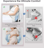 Memory Foam Maternity Pillow for Sleeping, Pregnancy Pillows Support for Back - Image 3