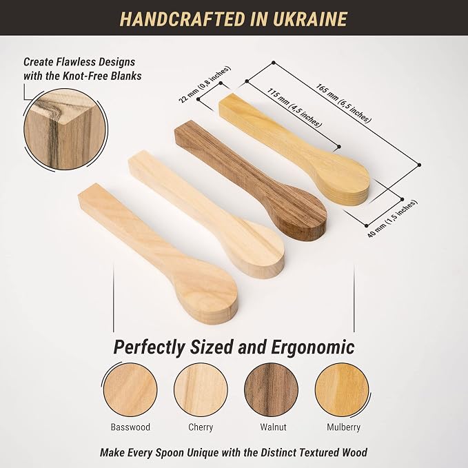 BeaverCraft Wood Carving Spoon Blank BB2 - Image 2