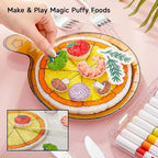 Shuttle Art 104 Pcs Magic Foam Texture Painting Kit Food Series: 34 Food Foam - Image 4
