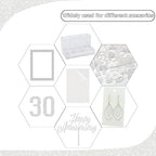 2 Pack 8'' x 12'' Glitter Clear Acrylic Sheet, 3mm Thick Acrylic Plexiglass - Image 6