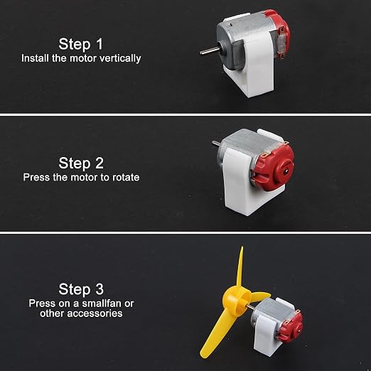 DC Motors Kit DIY Science Projects DC Motor Kit 3V-12V 25000RPM Mini Electric - Image 5