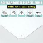 Beeveer Polycarbonate Clear Plastic Sheet 1 Pcs 36" x 96" Flexible Plastic - Image 3