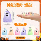 Augshy 64Pcs Halloween Luminous Mini Resin Ghost Charms Jewelry Making | - Image 2