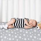 Pack and Play Sheets, 2 Pack Mini Crib Sheets, Stretchy Playard Fitted Sheet - Image 6