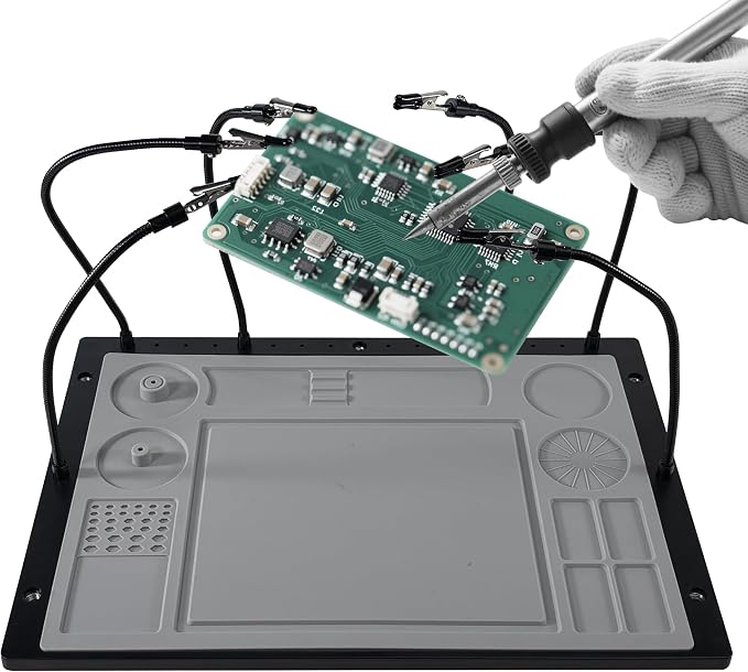 2-in-1 Helping Hands Soldering Kit, Helping Hands Soldering Station by kaisiking