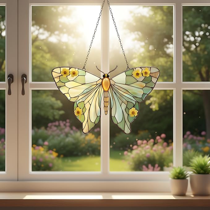 Luna Moth Acrylic Suncatcher - Image 2