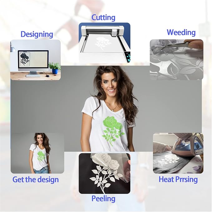 3D Puff Heat Transfer Vinyl, Neon Green, 3 Sheets 12inx10in | 3D Puffy Iron on - Image 4