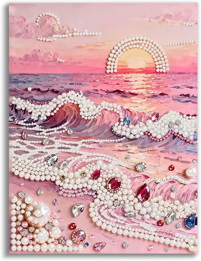 Gemozaic Beach Pearl Diamond Painting Kits by Gemozaic