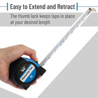 Mr. Pen- Retractable Tape Measure 25 ft, Light Blue, Easy Read | Steel - Image 5