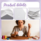 500 PCS Hexagon Piecing Paper Templates, Quilting Templates Accessories - Image 3