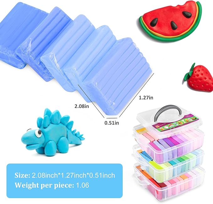 Cyajm 72 Colors Polymer Clay Kit, DIY Jewelry Crafts Gifts - Image 5