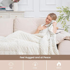 Super Fuzzy Soft Fleece Sherpa Weighted Blanket 15 lbs - Image 4