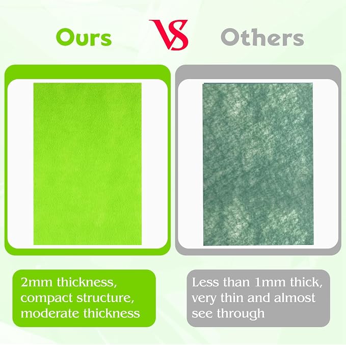 NEBURORA 20 Pcs 2mm Thick Stiff Felt Sheets - Image 4